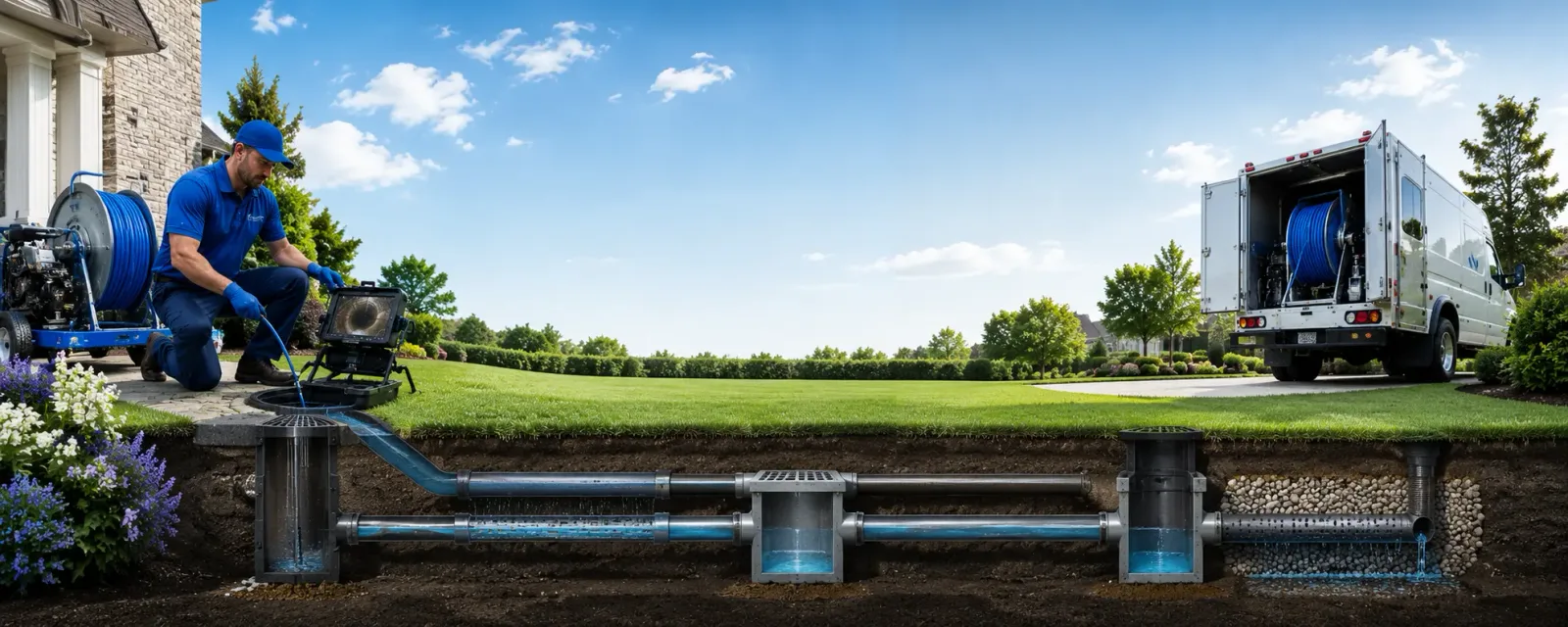 Outdoor drain cleaning information for Yukon, MO